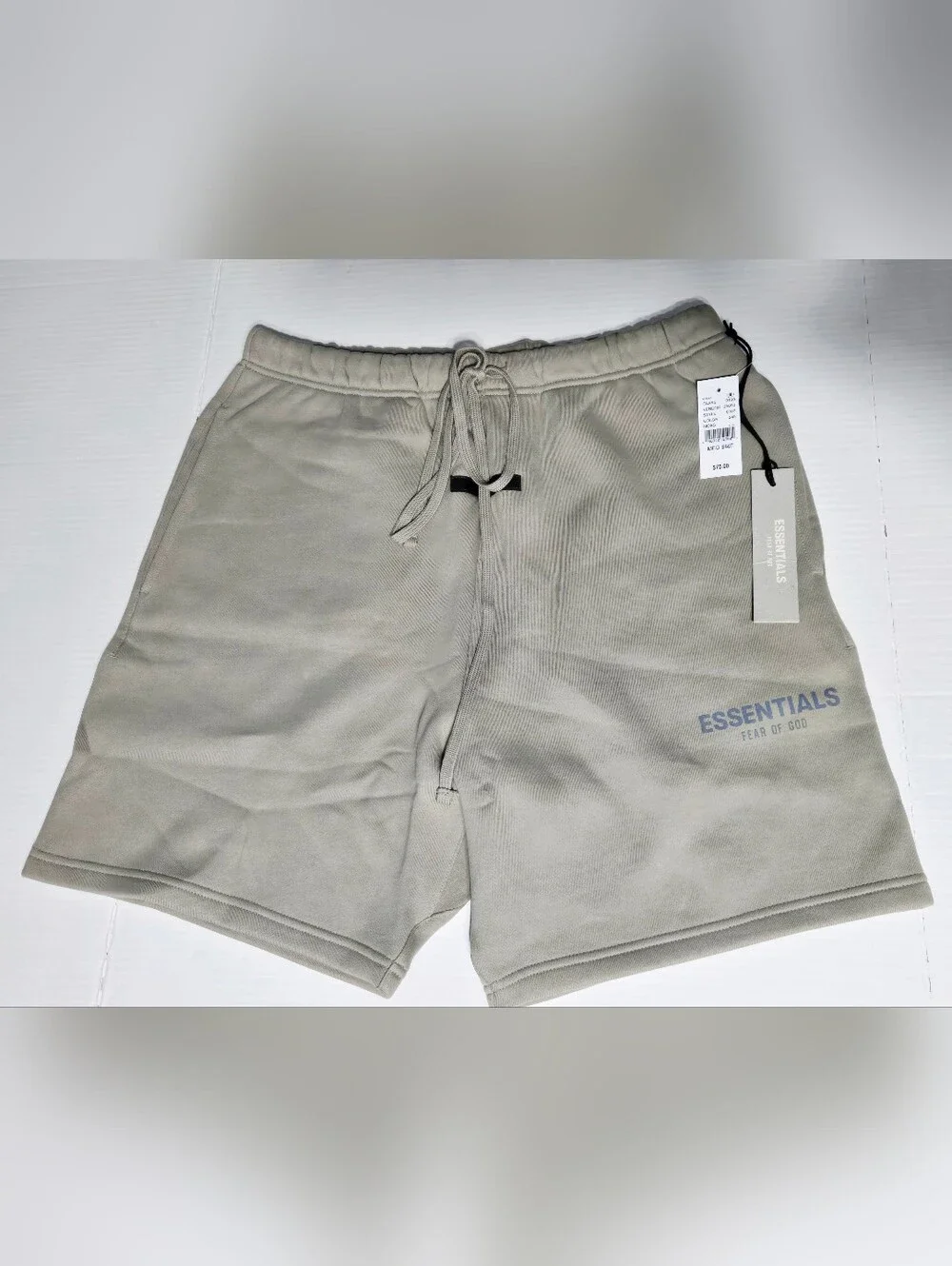Fear of God Essentials Fleece Shorts Moss Green Men's Medium NWT Drawstring